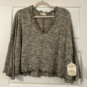 NWT Altar’d State Gray Heather Sweater Size Large